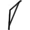 Ekena Millwork Traditional Steel Bracket, Powder Coated Black 2"W x 24"D x 24"H BKTM02X24X24TRPBL - alternate 1